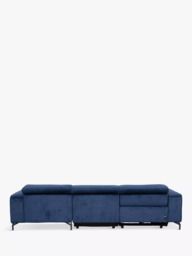 John Lewis Gradient RHF Chaise Power Recliner Sofa, Navy Chenille - thumbnail 5