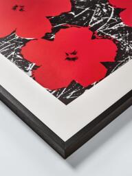 John Lewis Andy Warhol 'Flowers 1964' Framed Print & Mount, 103 x 103cm, Red - thumbnail 2
