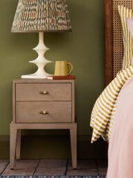 Swoon Verne 2 Drawer Bedside Table, Grey - thumbnail 2