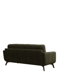 John Lewis Barbican Large 3 Seater Leather Sofa, Dark Leg - thumbnail 4