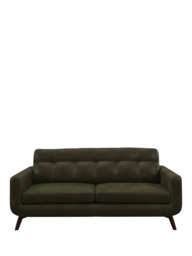 John Lewis Barbican Large 3 Seater Leather Sofa, Dark Leg - thumbnail 5