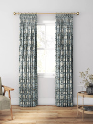 William Morris At Home Pimpernel Made to Measure Curtains or Roman Blind, Indigo - thumbnail 3