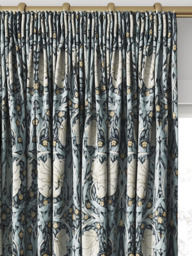 William Morris At Home Pimpernel Made to Measure Curtains or Roman Blind, Indigo - thumbnail 2