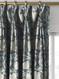 William Morris At Home Pimpernel Made to Measure Curtains or Roman Blind, Indigo - thumbnail 6