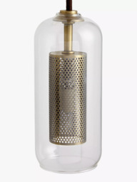 John Lewis Tulip Wall Light, Antique Brass - thumbnail 4