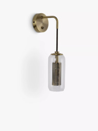 John Lewis Tulip Wall Light, Antique Brass - thumbnail 2