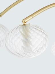 John Lewis Bowe 6 Arm Semi Flush Ceiling Light, Brushed Brass - thumbnail 4