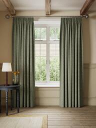 John Lewis Rustic Twill Pair Blackout Lined Pencil Pleat Curtains - thumbnail 3
