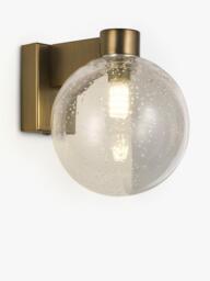John Lewis Modern Lux Bubble Single Wall Light, Satin Bronze - thumbnail 1