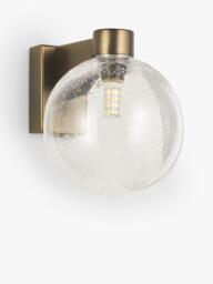 John Lewis Modern Lux Bubble Single Wall Light, Satin Bronze - thumbnail 3