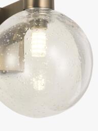John Lewis Modern Lux Bubble Single Wall Light, Satin Bronze - thumbnail 4