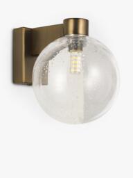 John Lewis Modern Lux Bubble Single Wall Light, Satin Bronze - thumbnail 2