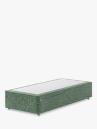 Hypnos Non-Sprung Upholstered 2 Drawer Divan Base, Single - thumbnail 1