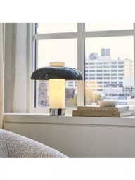 west elm Cleo Domed Table Lamp, Mid Green - thumbnail 3