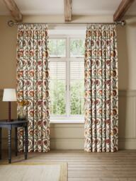John Lewis Suzani Floral Embroidery Pencil Pleat Pair Blackout Lined Curtains, Multi - thumbnail 3