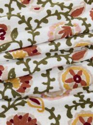 John Lewis Suzani Floral Embroidery Pencil Pleat Pair Blackout Lined Curtains, Multi - thumbnail 2
