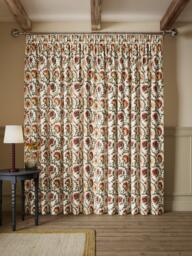 John Lewis Suzani Floral Embroidery Pencil Pleat Pair Blackout Lined Curtains, Multi - thumbnail 5