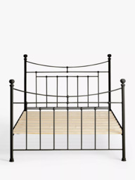 Wrought Iron And Brass Bed Co. Lily Iron Bed Frame, King Size - thumbnail 3