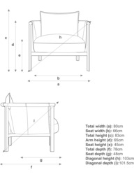 John Lewis Sling Armchair, Light Leg - thumbnail 2