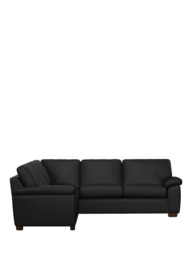 John Lewis Camden 5+ Seater Corner Leather Sofa, Dark Leg - thumbnail 3