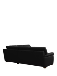 John Lewis Camden 5+ Seater Corner Leather Sofa, Dark Leg - thumbnail 4
