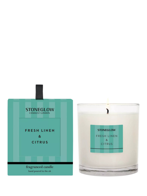 Stoneglow Linen & Citrus Scented Candle, 200g - image 1