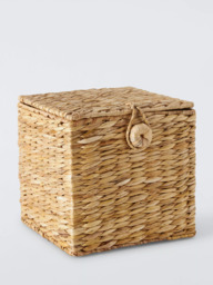 John Lewis Bulrush Lidded Storage Basket, Small - thumbnail 1
