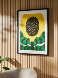 John Lewis Eija Vehvilainen 'August Flower' Framed Print, 80 x 60cm, Yellow/Multi - thumbnail 2