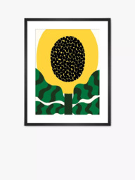 John Lewis Eija Vehvilainen 'August Flower' Framed Print, 80 x 60cm, Yellow/Multi