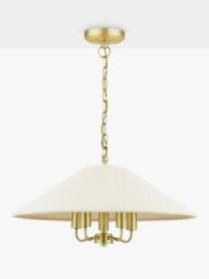 Laura Ashley Harland Pendant Ceiling Light, 50cm, Antique Brass - thumbnail 3