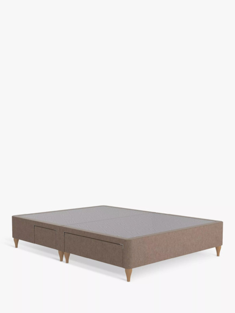 Sealy Posturepedic Exquisite 2 + 2 Drawer Divan Base, Rich Oak Legs, Double - image 1