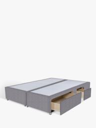 John Lewis Non-Sprung Upholstered Continental 2+2 Drawer Divan Base, Super King Size - thumbnail 2