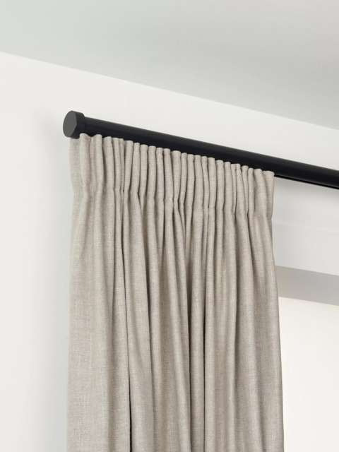 John Lewis Made to Order Select Gliding Curtain Pole with Stud Finial, Wall Fix, Dia.30mm - image 1