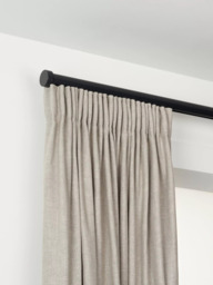 John Lewis Made to Order Select Gliding Curtain Pole with Stud Finial, Wall Fix, Dia.30mm - thumbnail 1