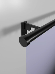 John Lewis Made to Order Select Gliding Curtain Pole with Stud Finial, Wall Fix, Dia.30mm - thumbnail 4