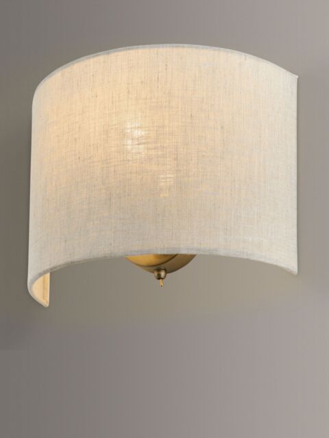 John Lewis Samantha Uplighter Linen Wall Light - image 1