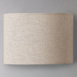 John Lewis Samantha Uplighter Linen Wall Light, Matt Nickle Silver - thumbnail 5