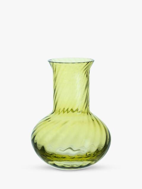 Dartington Crystal Smith Small Glass Vase, H12cm, Citrus Green - image 1