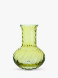 Dartington Crystal Smith Small Glass Vase, H12cm, Citrus Green - thumbnail 1