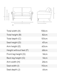Cotswold Company Osbourne Small 2 Seater Linen Sofa - thumbnail 2