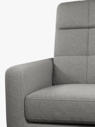 John Lewis Barbican Medium 2 Seater High Back Sofa, Light Leg, Aquaclean Connie Grey - thumbnail 6