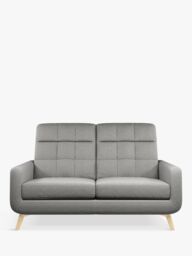 John Lewis Barbican Medium 2 Seater High Back Sofa, Light Leg, Aquaclean Connie Grey - thumbnail 5