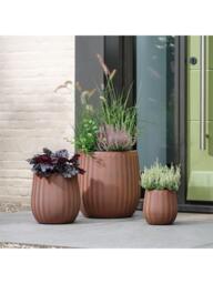 Kaemingk Annecy Planters, Set of 3, Rust - thumbnail 2