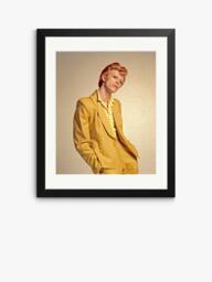 Sonic Editions David Bowie in Yellow Suit Framed Print