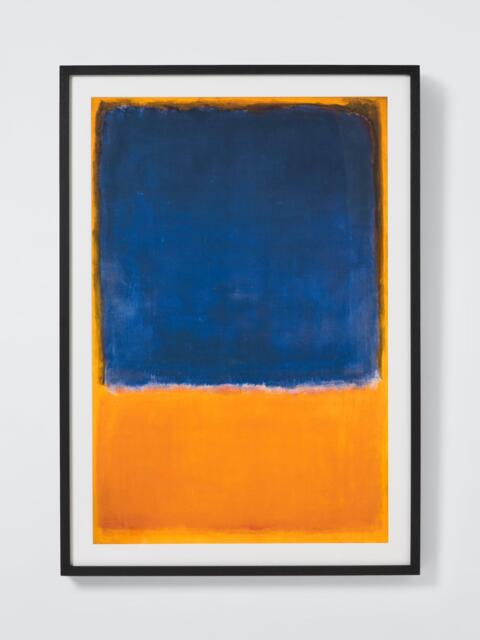 John Lewis Mark Rothko 'Untitled, 1950' Framed Print & Mount, 104 x 73.5cm, Blue/Orange - image 1