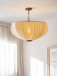 John Lewis Maple Pendant Ceiling Light, Ivory - thumbnail 2