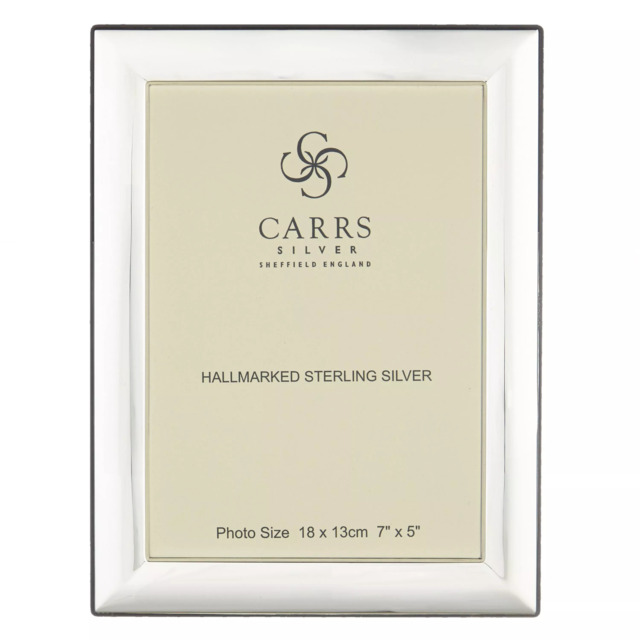 Carrs Berkeley Plain Photo Frame, Sterling Silver - image 1