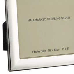 Carrs Berkeley Plain Photo Frame, Sterling Silver - thumbnail 2