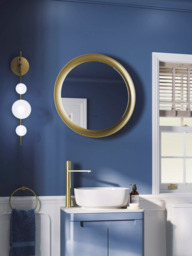John Lewis Illuminated Round Bathroom Tray Mirror - thumbnail 2