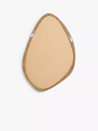 John Lewis Mid Century Oval Wood Wall Mirror, 71 x 47cm, Walnut - thumbnail 4